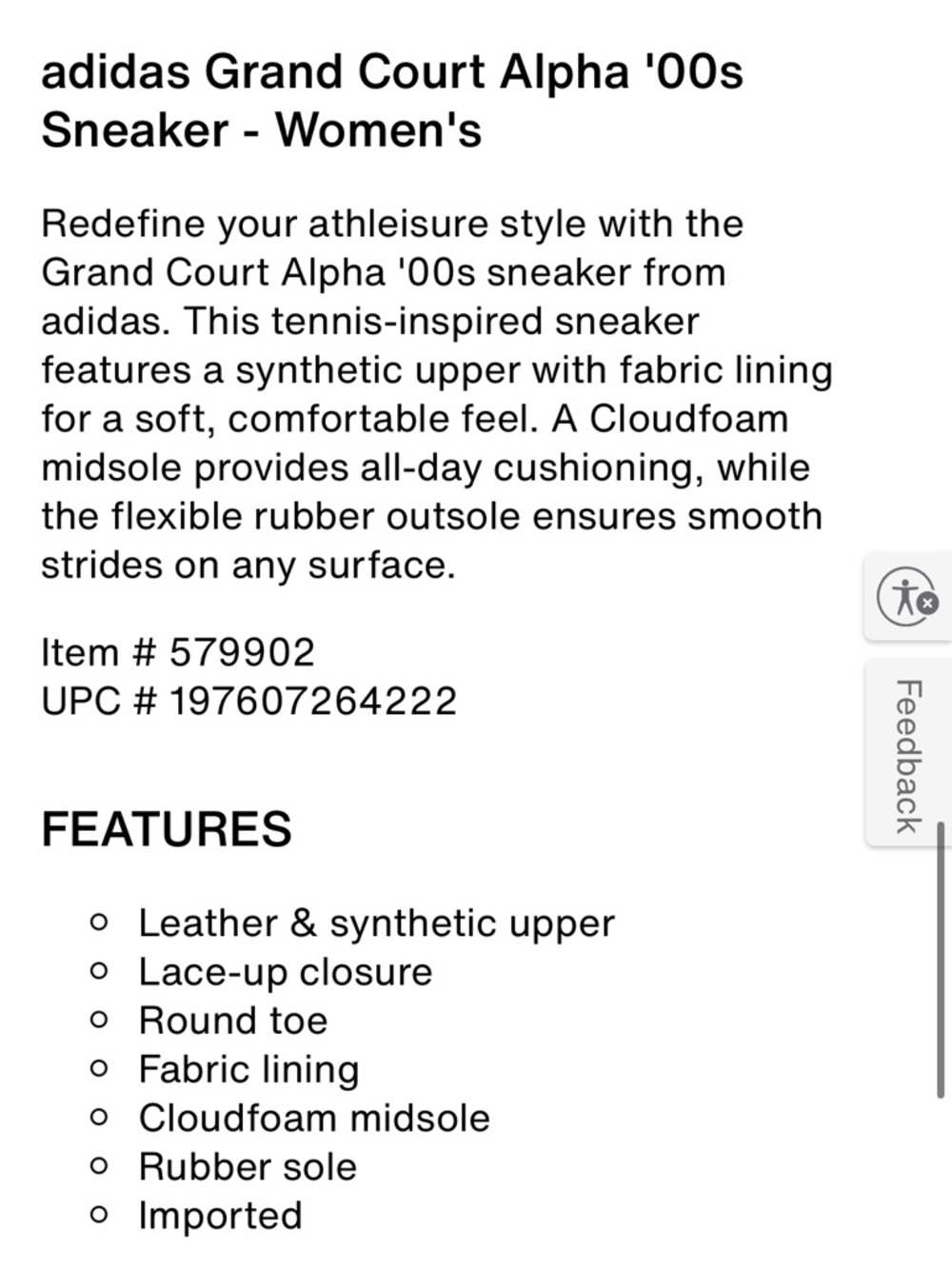 adidas White Leather Sneakers with Black Stripes - Picture 3 of 3